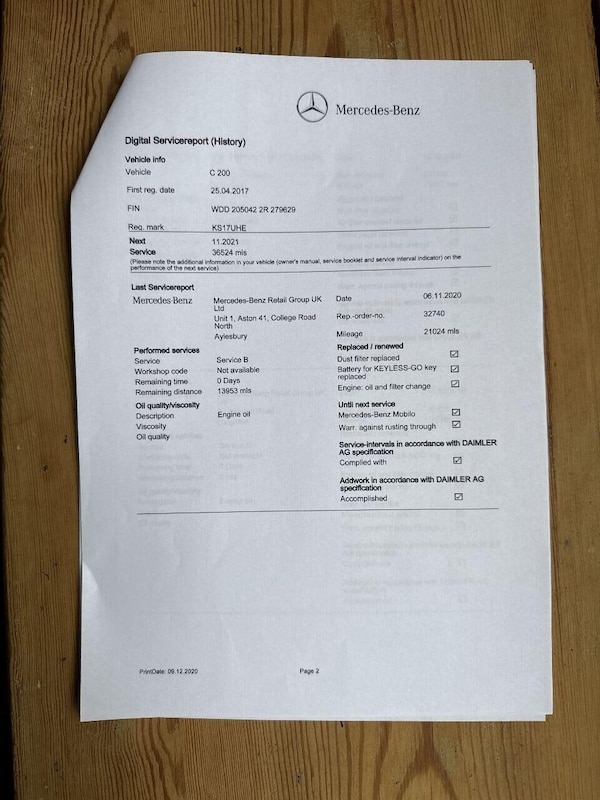 Used Mercedes-Benz C Class 2017 for sale - 76317275: Photo 11
