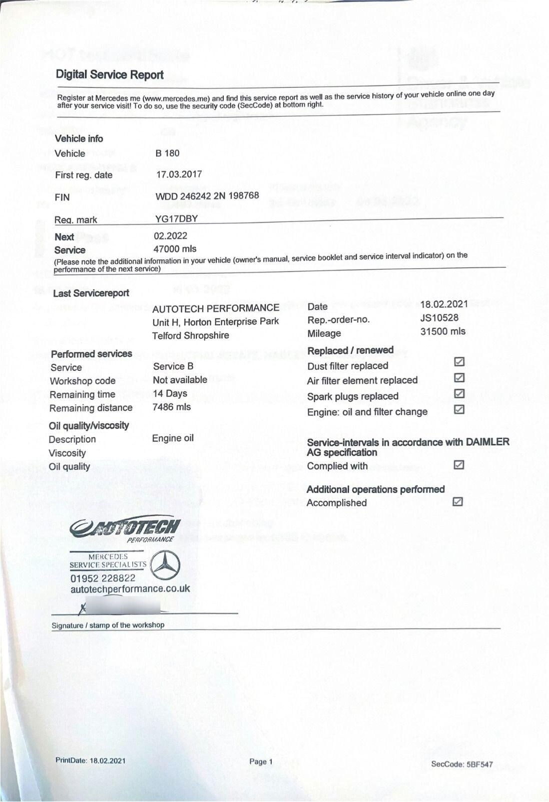 Used Mercedes-Benz B Class 2017 for sale - 77312926: Photo 10