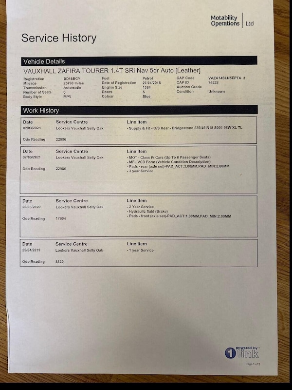 Used Vauxhall Zafira 2018 for sale - 76211437: Photo 10