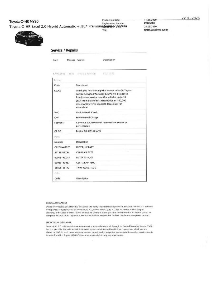 Used Toyota C-HR 2020 for sale - 78066261: Photo 11