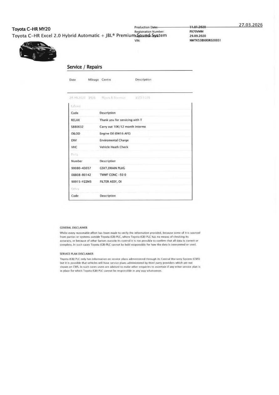 Used Toyota C-HR 2020 for sale - 78066261: Photo 9