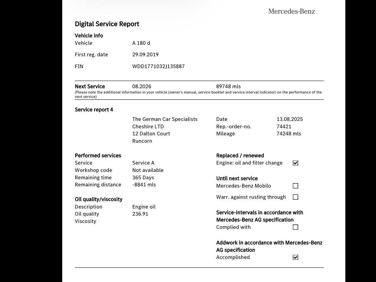 Used Mercedes-Benz A-Class 2019 for sale - 76922784: Photo 13