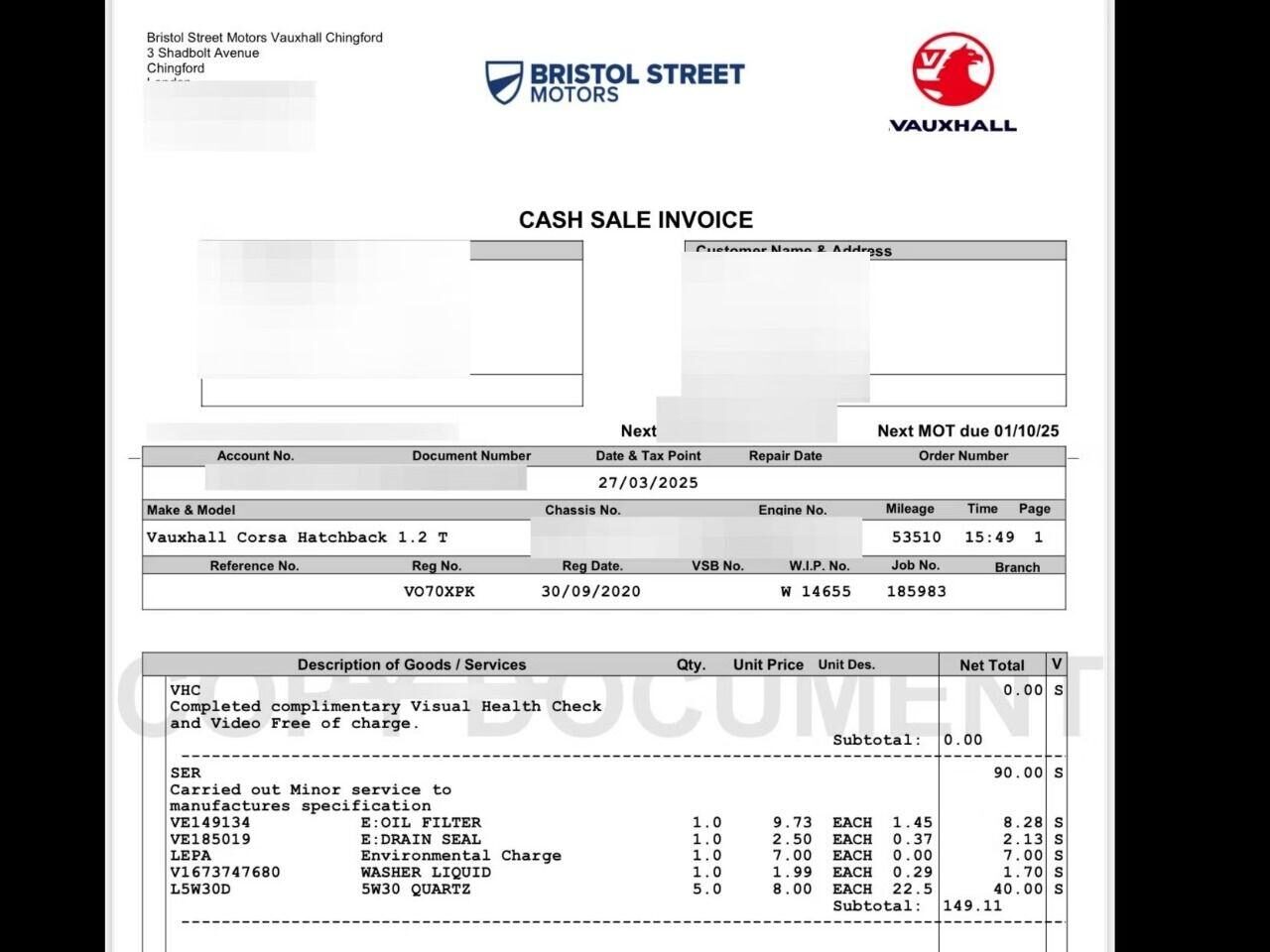 Used Vauxhall Corsa 2020 for sale - 76922788: Photo 12