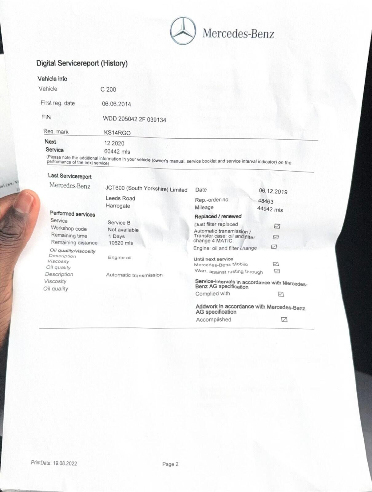 Used Mercedes-Benz C Class 2014 for sale - 78139488: Photo 10