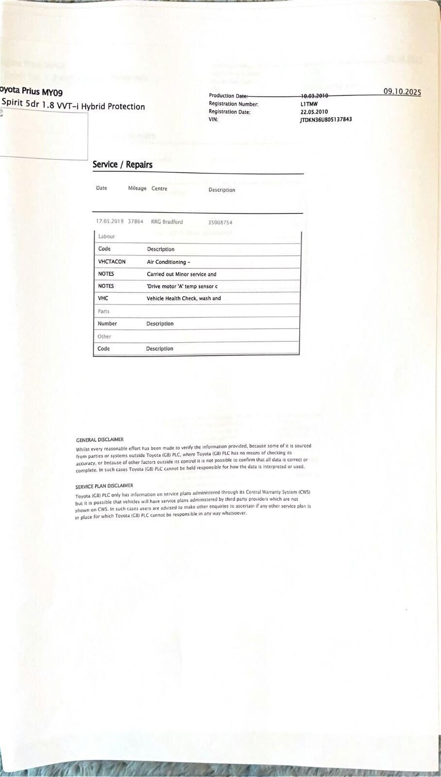 Used Toyota Prius 2010 for sale - 77915531: Photo 11