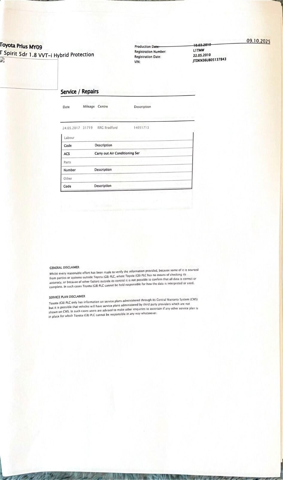 Used Toyota Prius 2010 for sale - 77915531: Photo 12