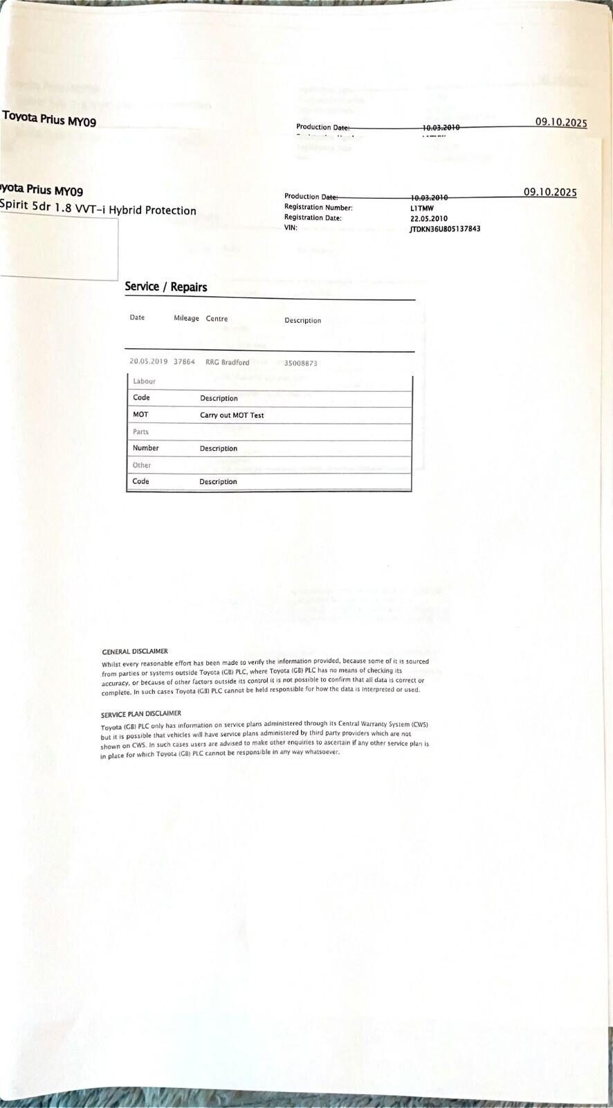 Used Toyota Prius 2010 for sale - 77915531: Photo 14