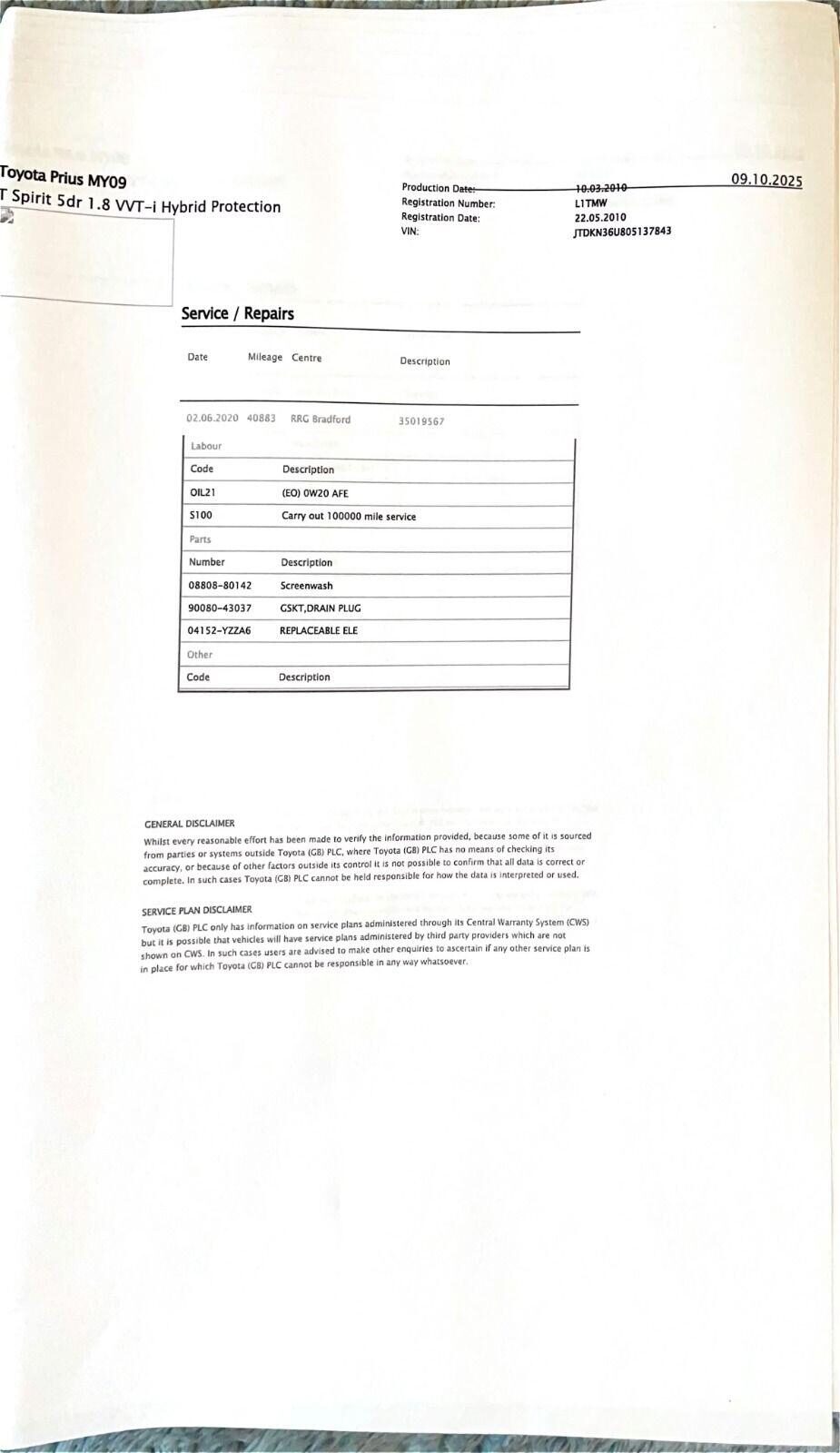 Used Toyota Prius 2010 for sale - 77915531: Photo 16