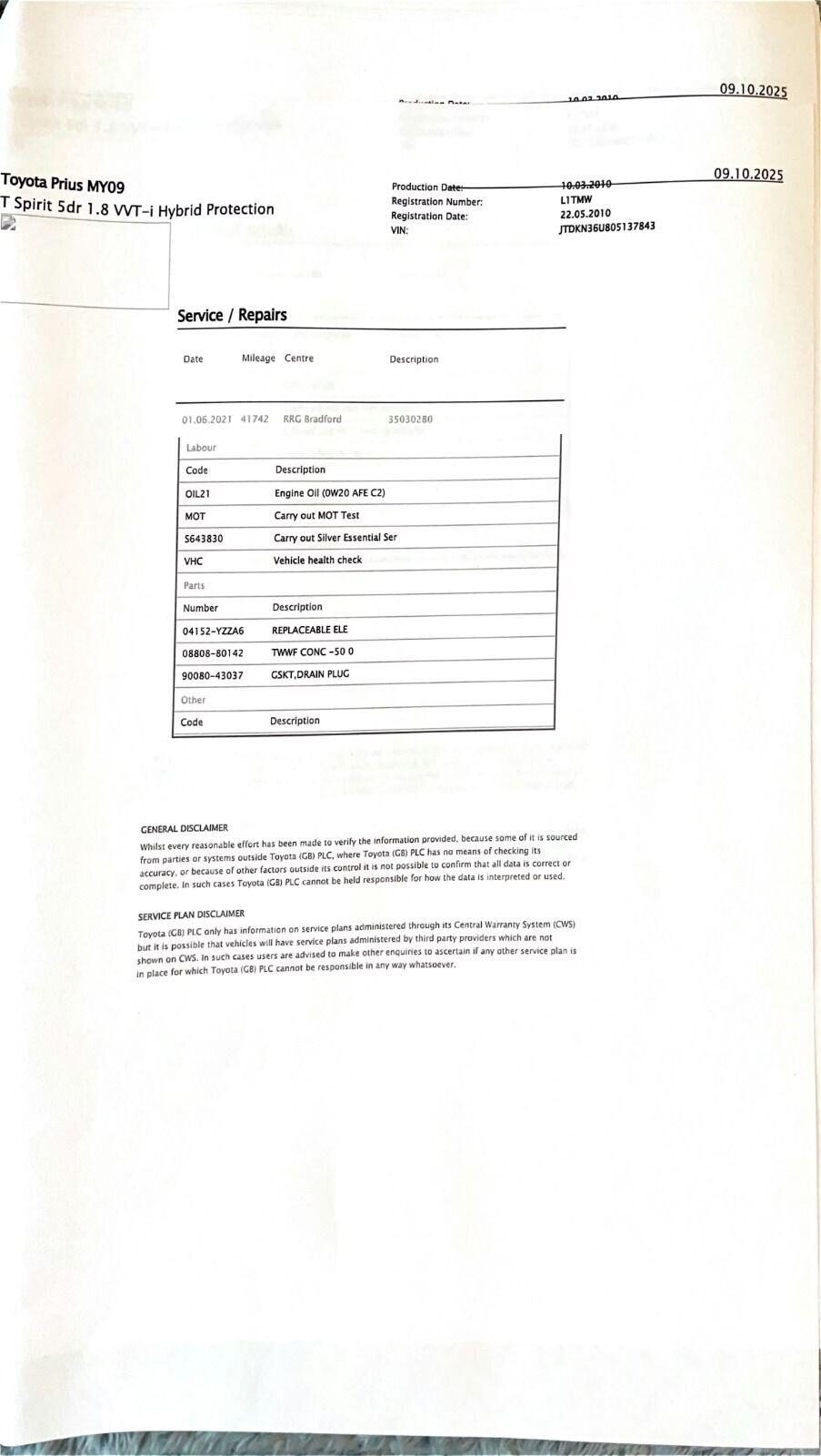 Used Toyota Prius 2010 for sale - 77915531: Photo 17