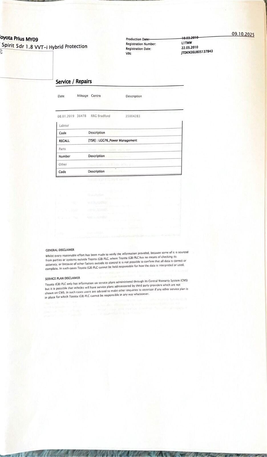 Used Toyota Prius 2010 for sale - 77915531: Photo 18