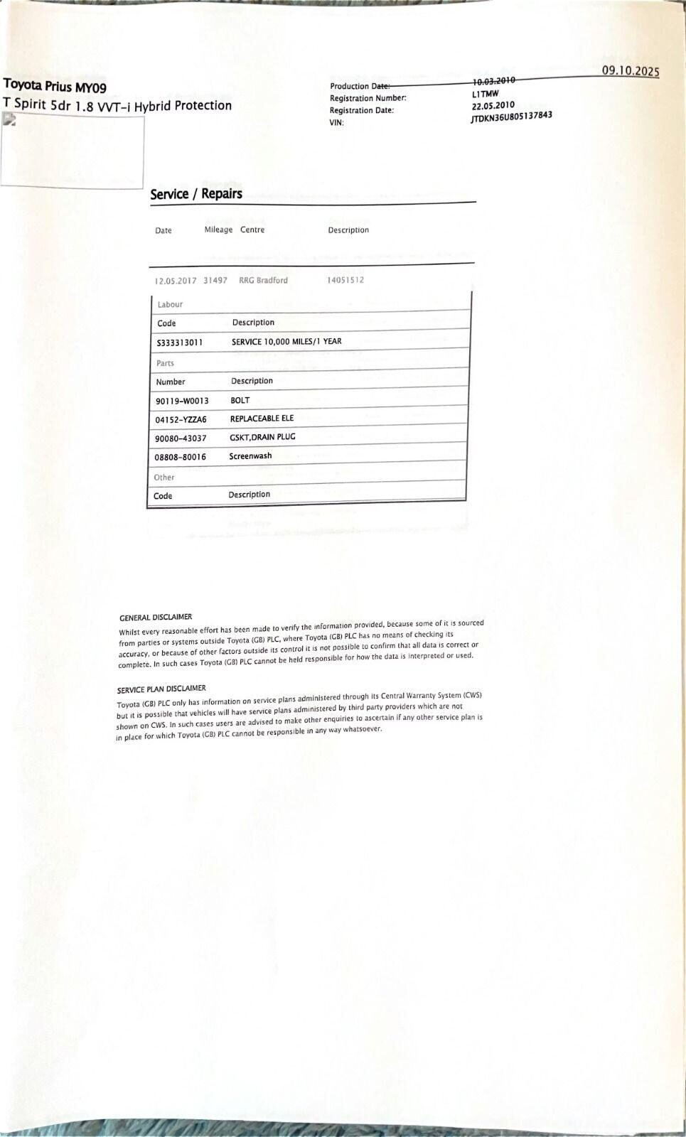 Used Toyota Prius 2010 for sale - 77915531: Photo 23