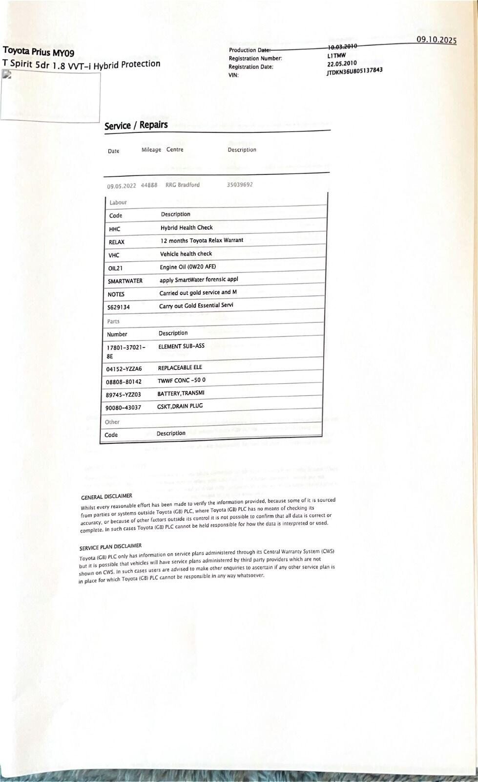 Used Toyota Prius 2010 for sale - 77915531: Photo 24