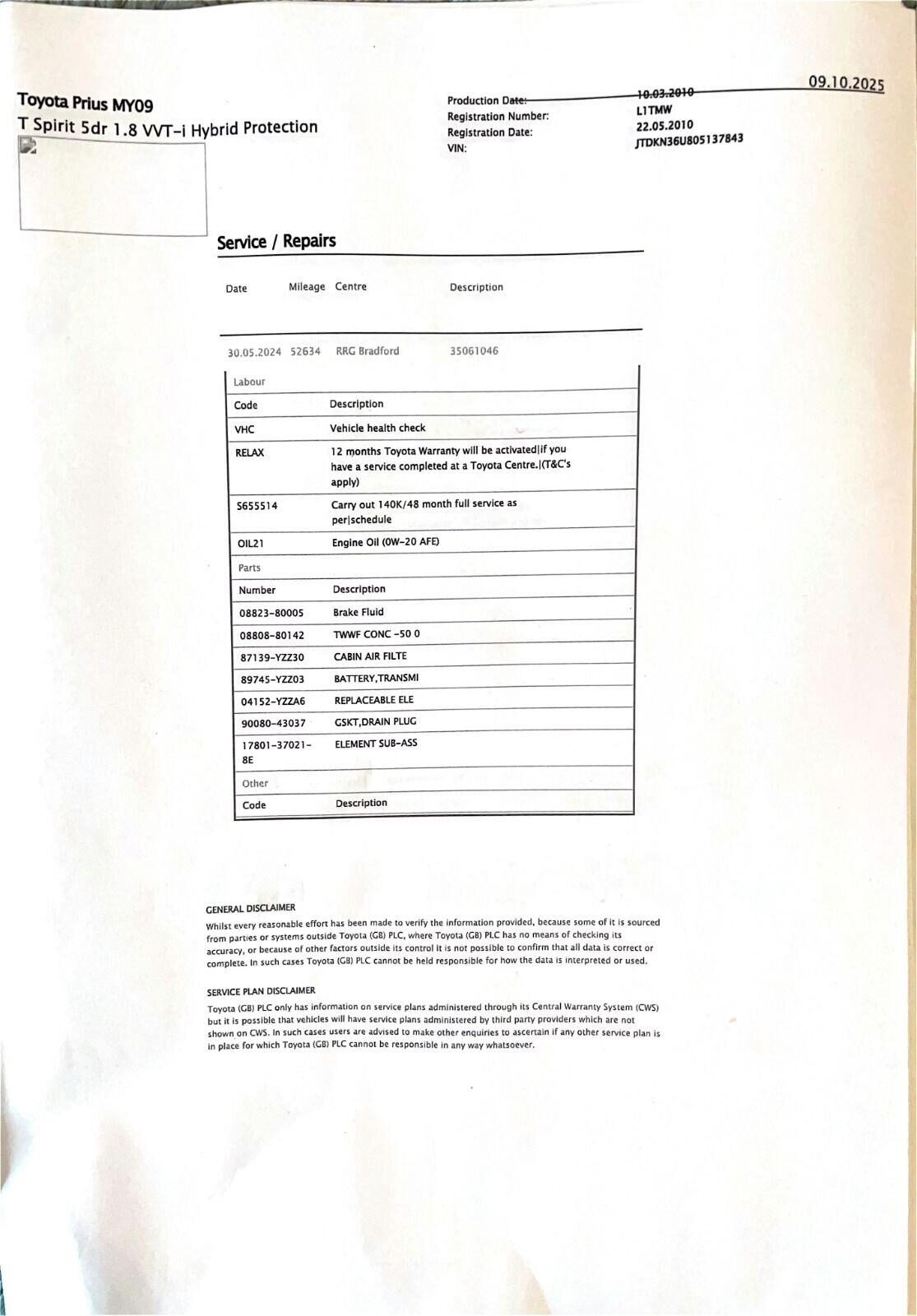 Used Toyota Prius 2010 for sale - 77915531: Photo 25