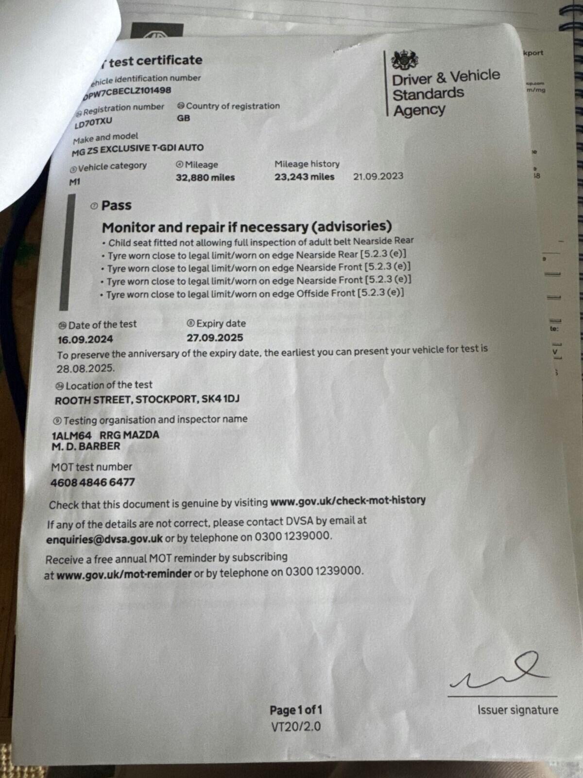 Used MG MG ZS 2020 for sale - 78070152: Photo 33