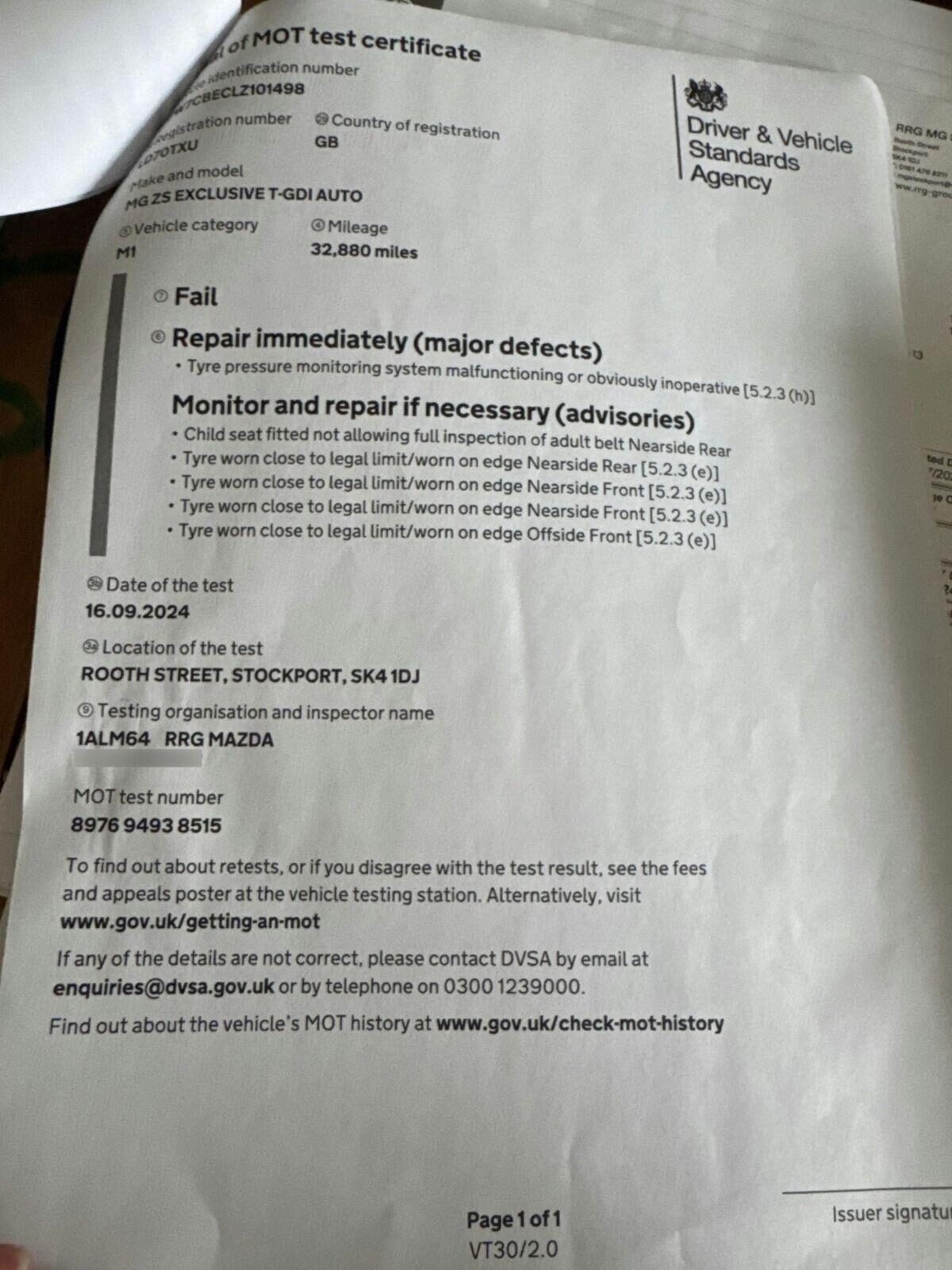 Used MG MG ZS 2020 for sale - 78070152: Photo 34