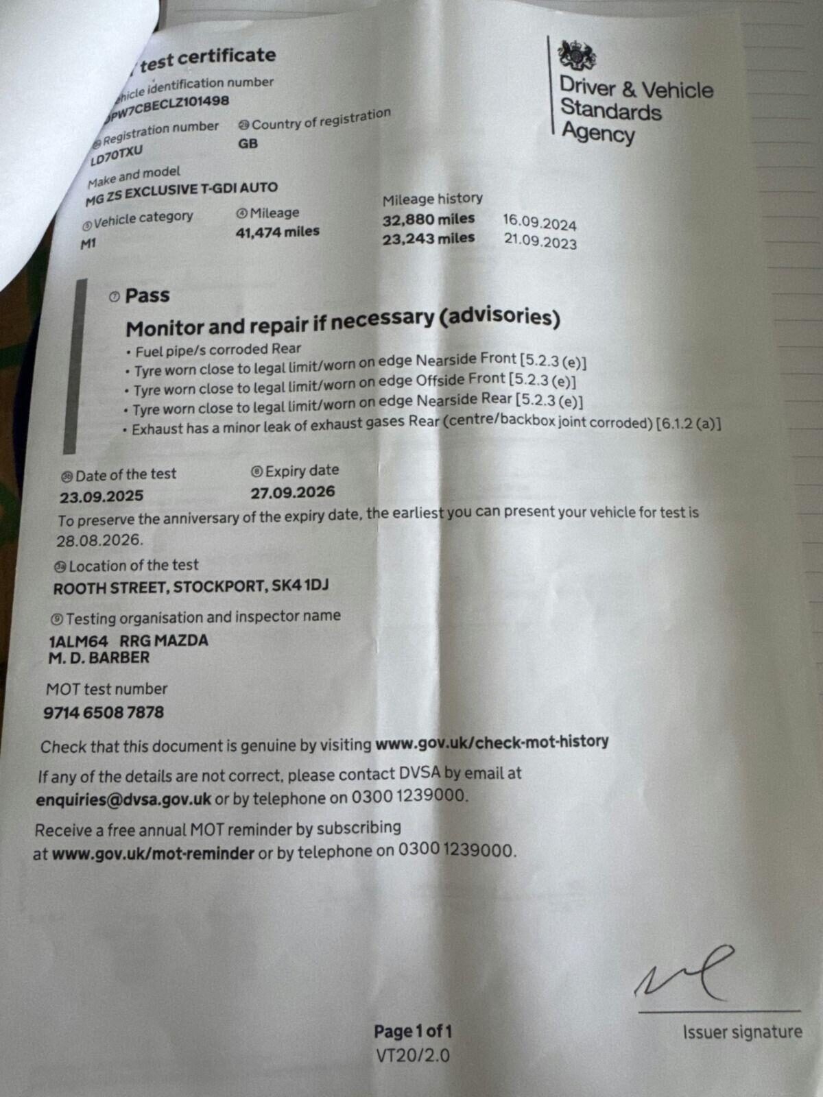 Used MG MG ZS 2020 for sale - 78070152: Photo 51