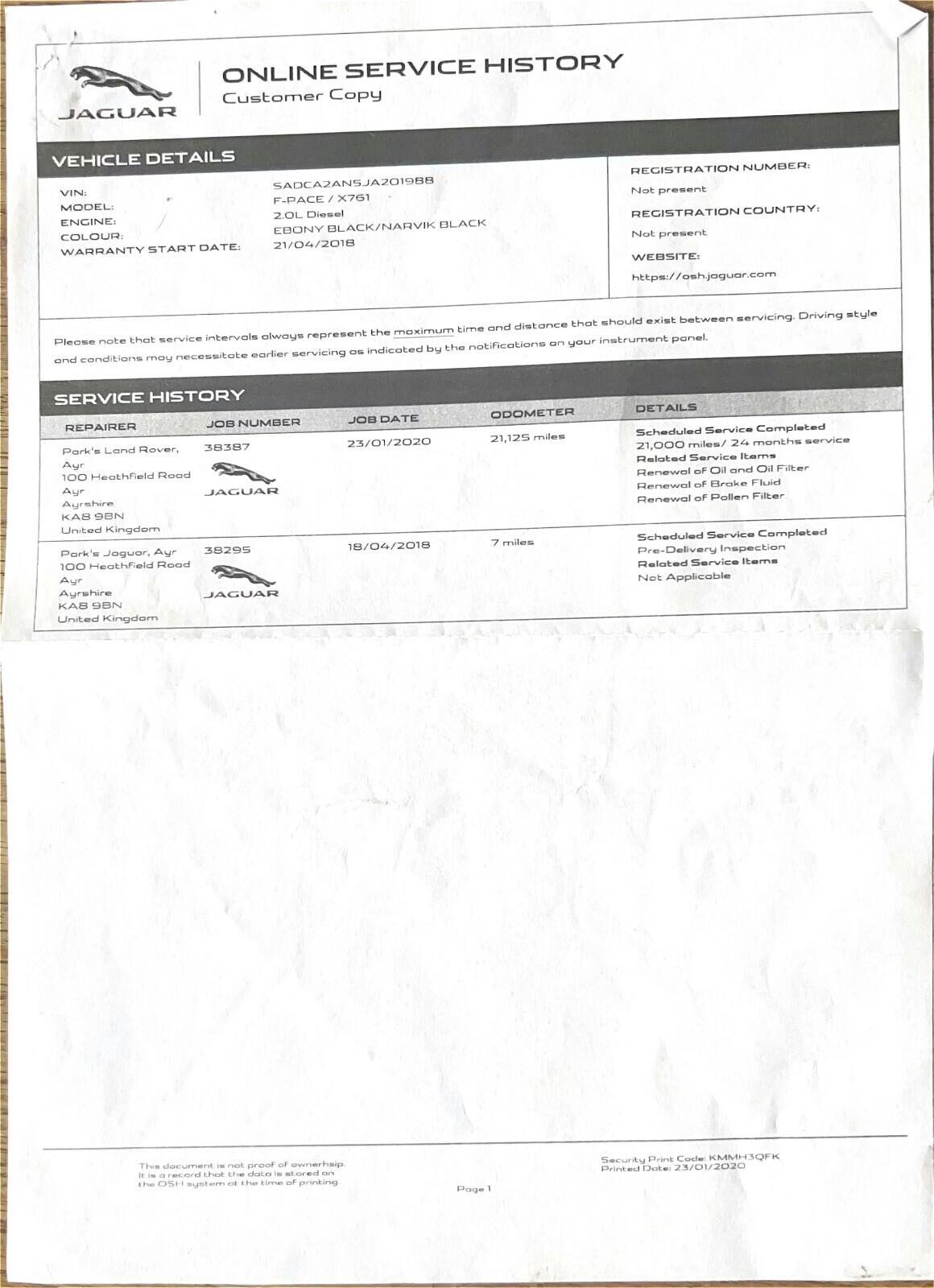 Used Jaguar F-Pace 2018 for sale - 77850559: Photo 5