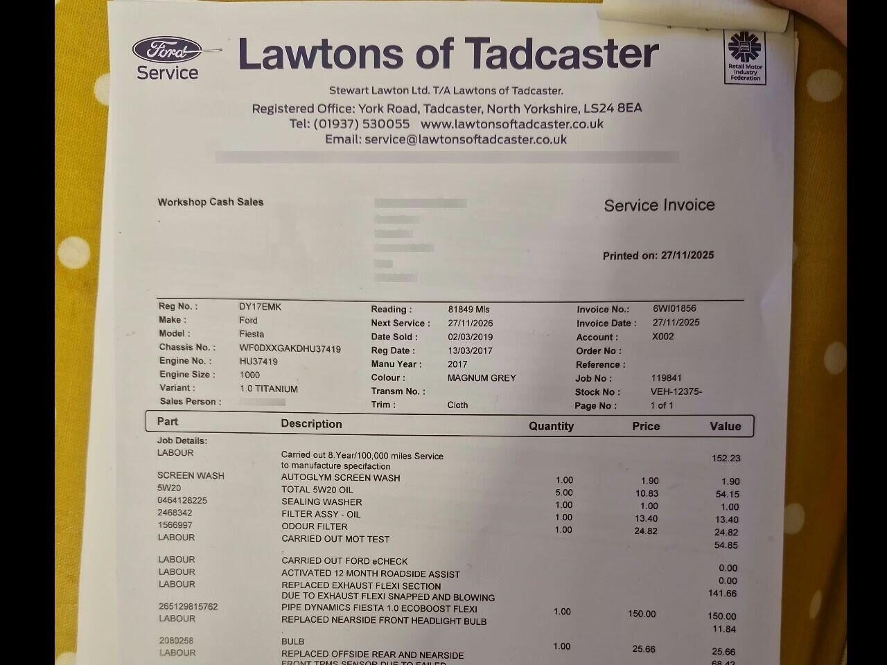 Used Ford Fiesta 2017 for sale - 76883902: Photo 9