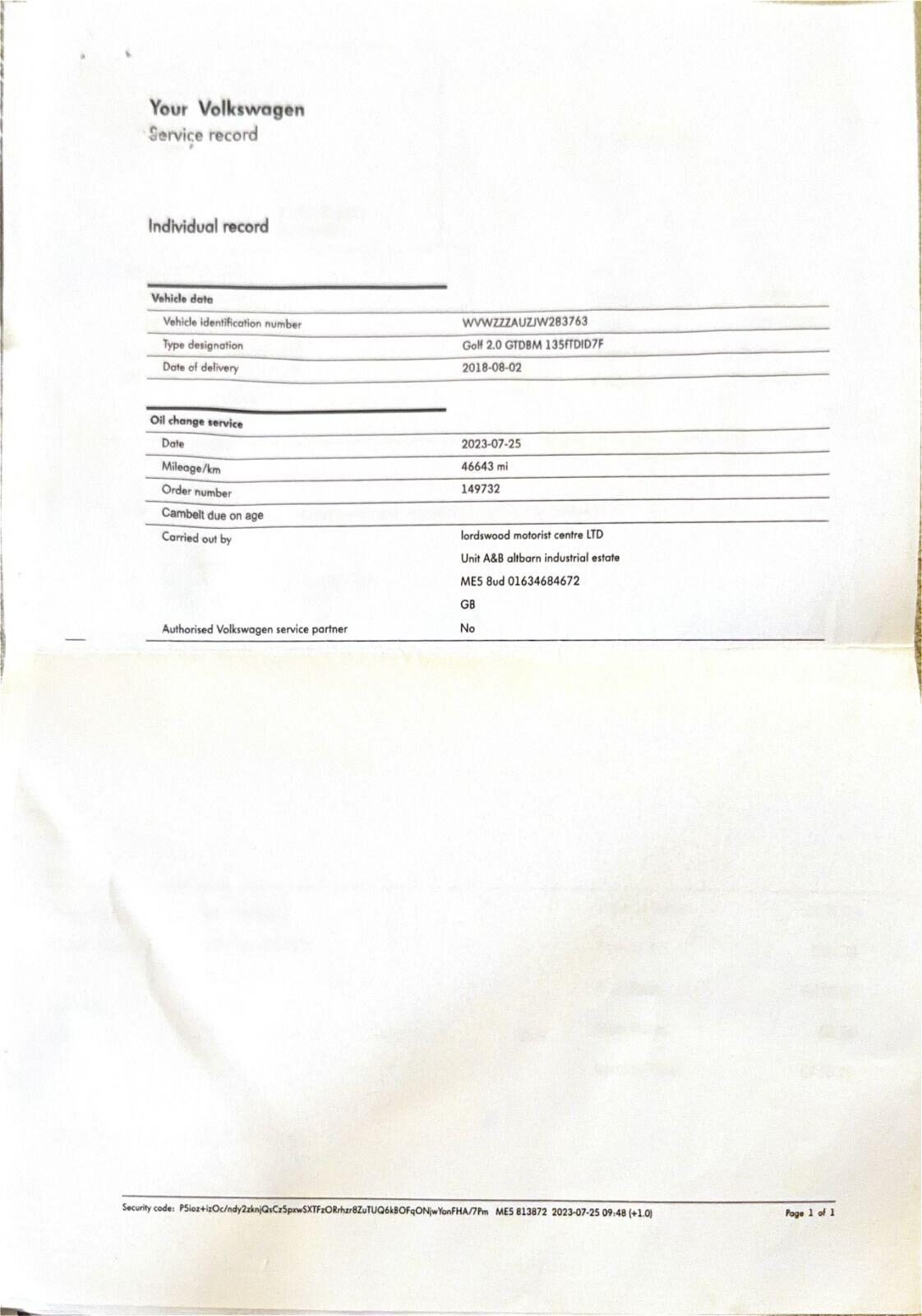 Used Volkswagen Golf 2018 for sale - 77628886: Photo 8