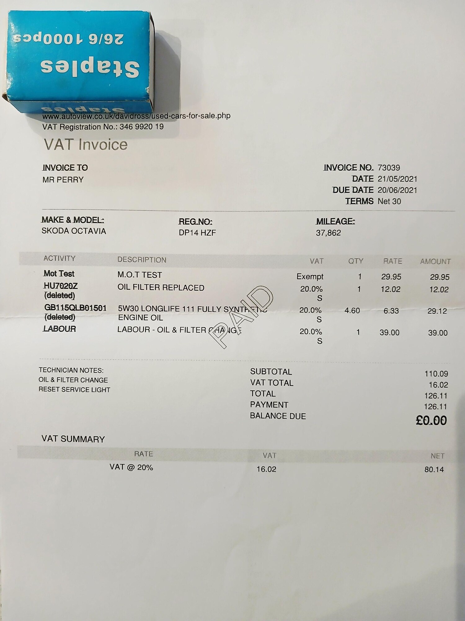 Used Skoda Octavia 2014 for sale - 77351872: Photo 12