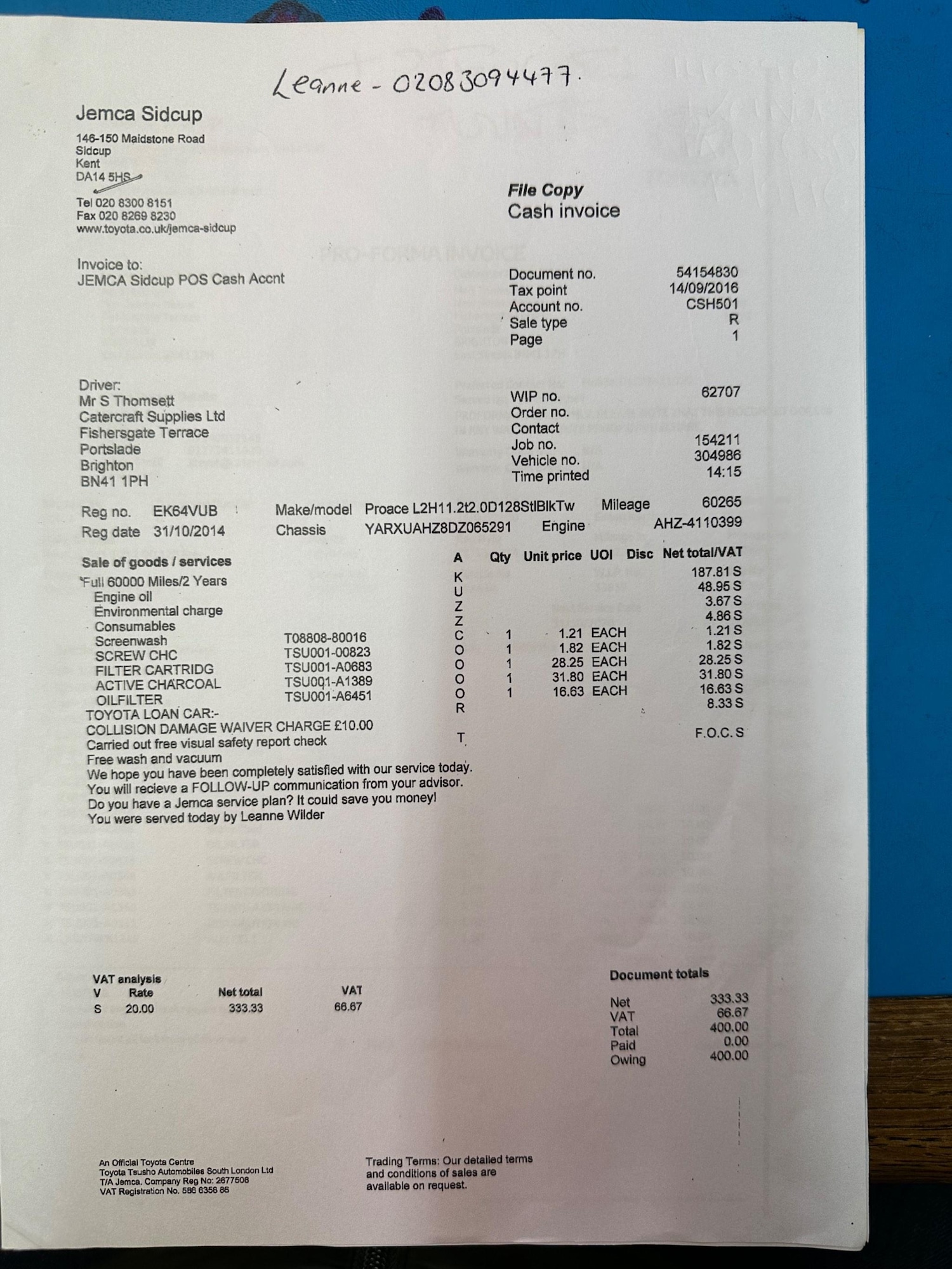 Used Toyota ProAce 2014 for sale - 76446430: Photo 33