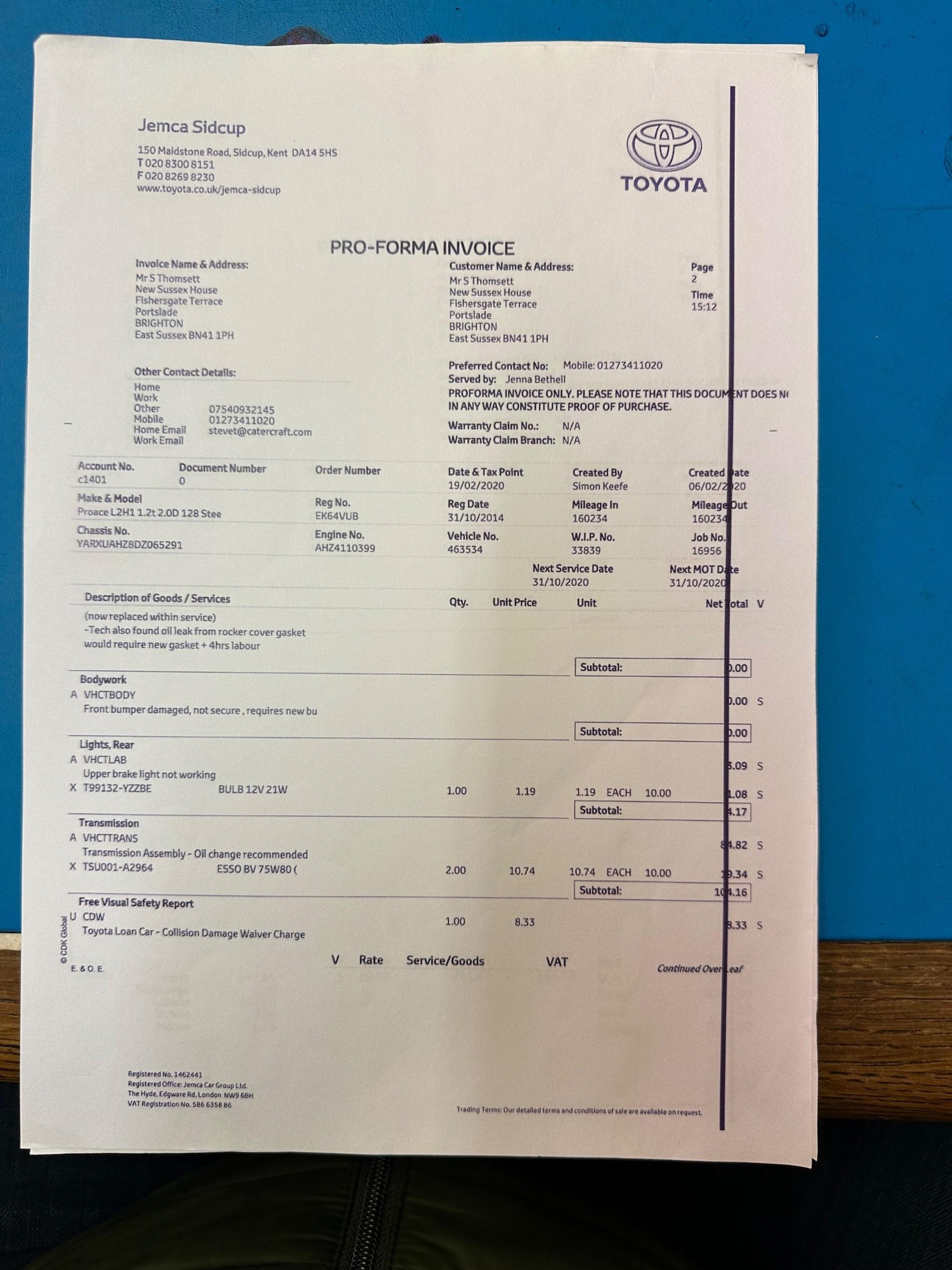 Used Toyota ProAce 2014 for sale - 76446430: Photo 36