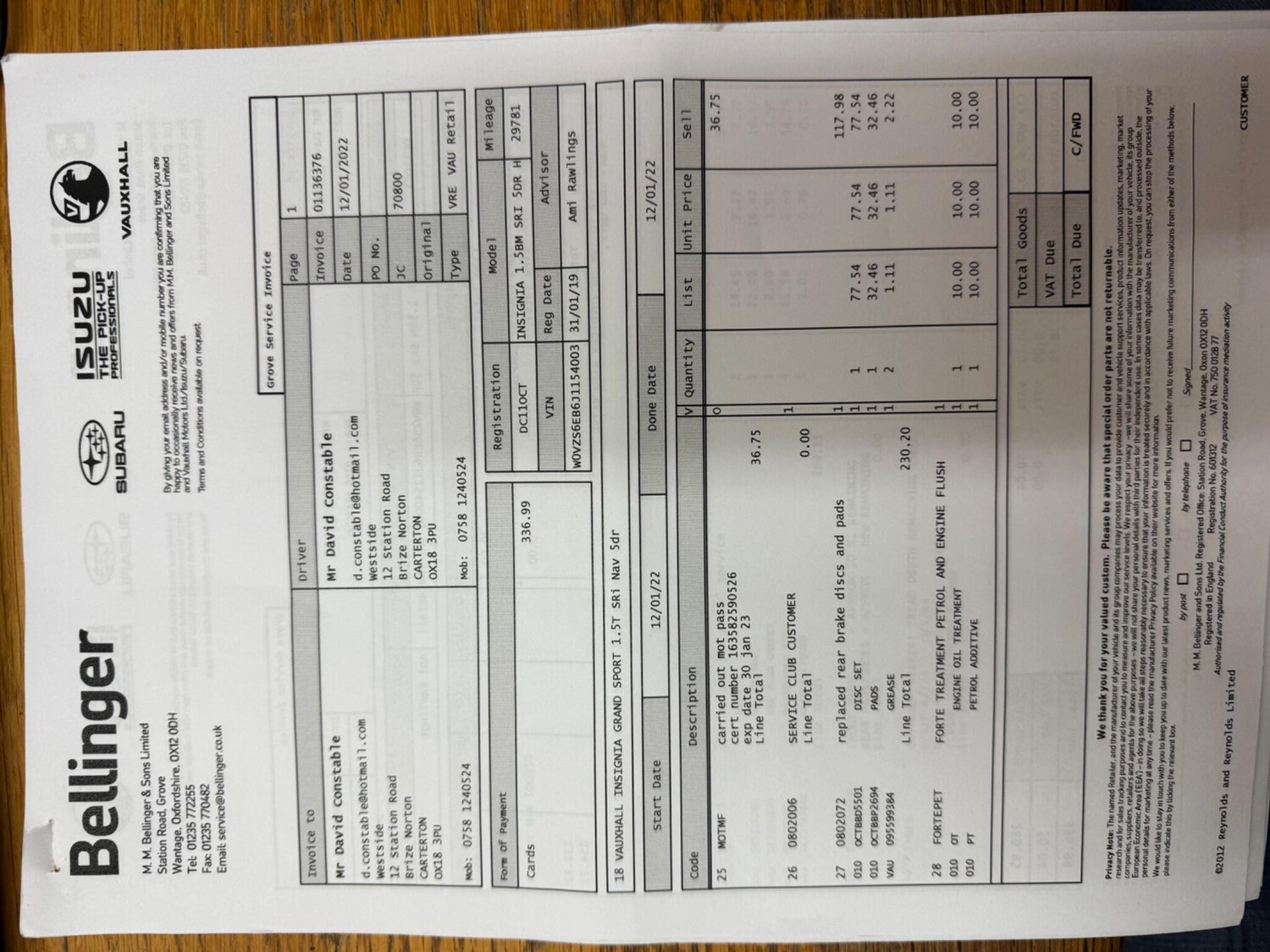 Used Vauxhall Insignia 2019 for sale - 77478941: Photo 43