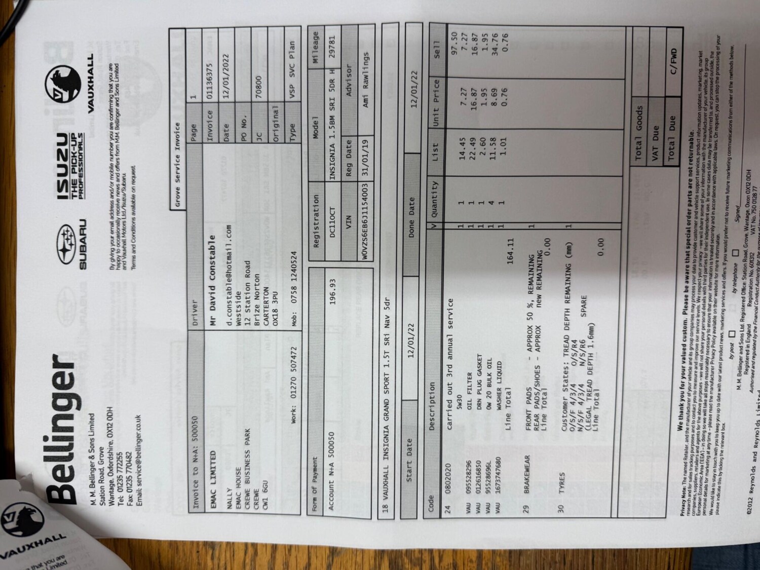 Used Vauxhall Insignia 2019 for sale - 77478941: Photo 44