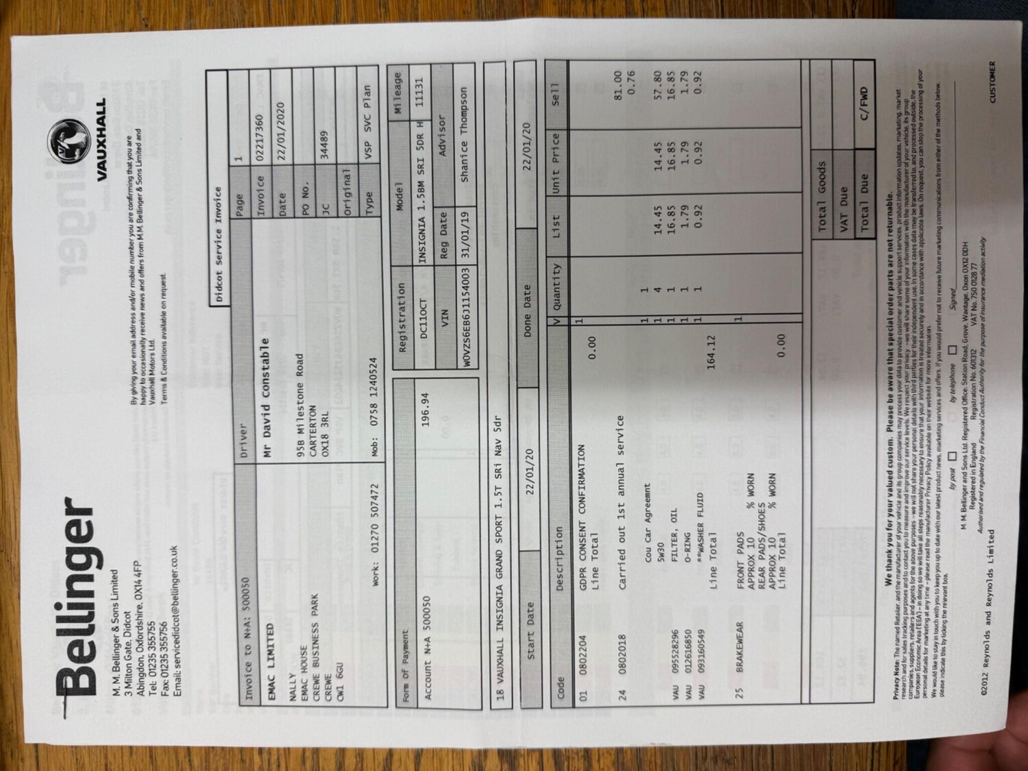Used Vauxhall Insignia 2019 for sale - 77478941: Photo 52