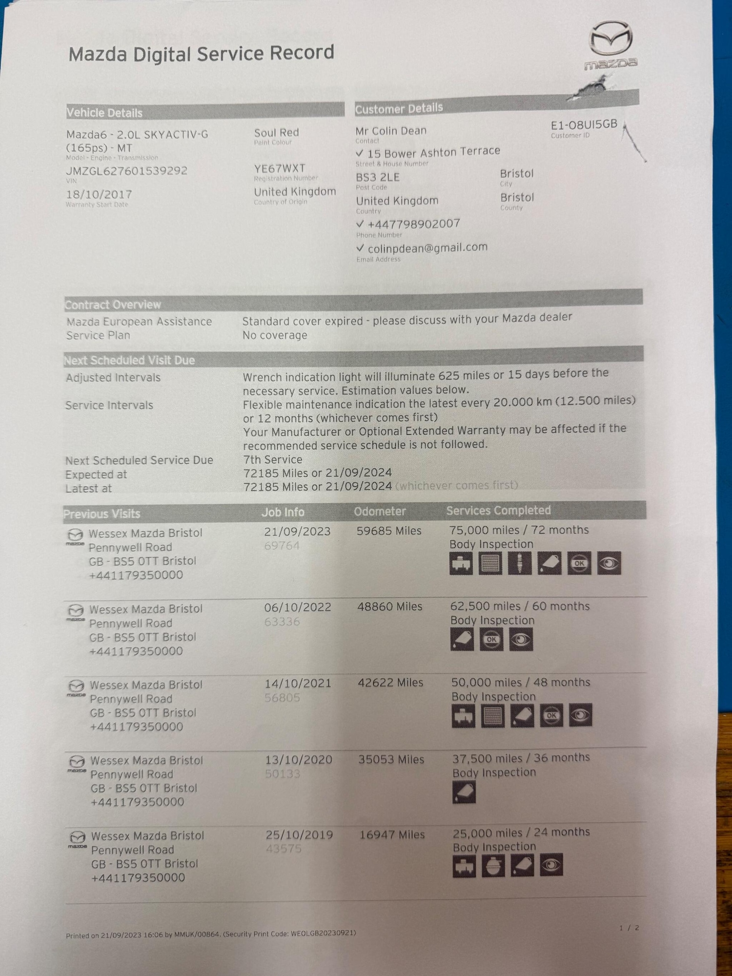 Used Mazda Mazda6 2017 for sale - 76992400: Photo 41