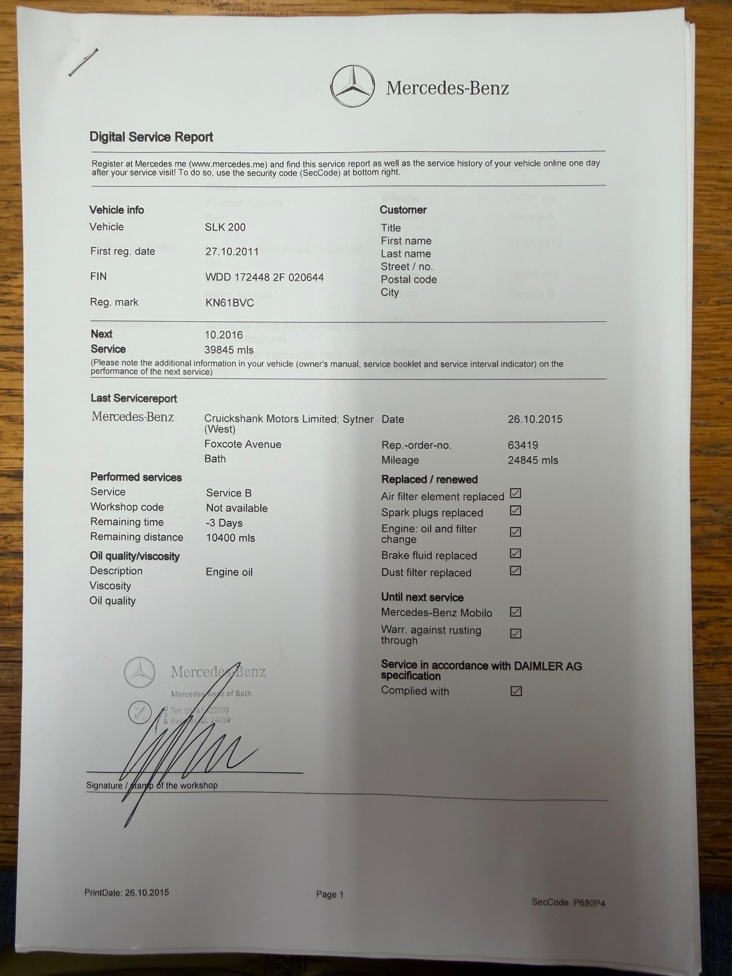 Used Mercedes-Benz SLK 2011 for sale - 77524106: Photo 72