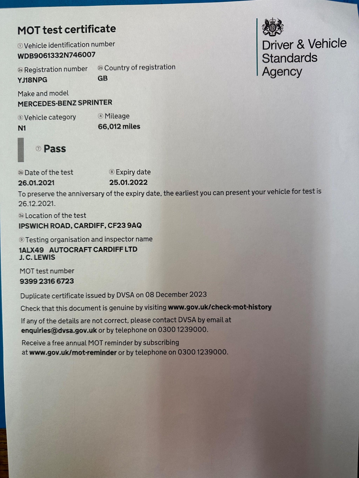 Used Mercedes-Benz Sprinter 2018 for sale - 76996236: Photo 27