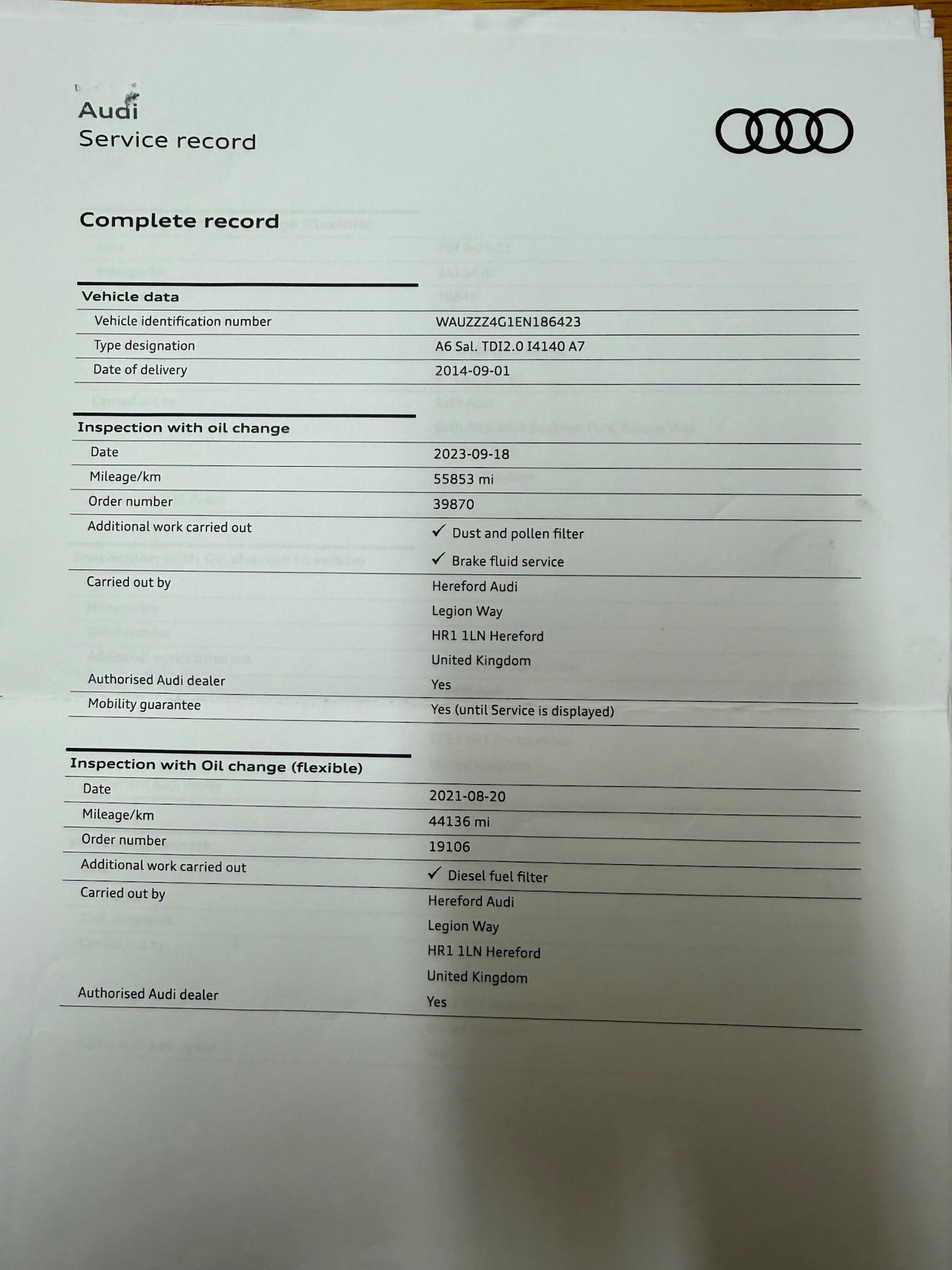 Used Audi A6 2014 for sale - 77625595: Photo 46