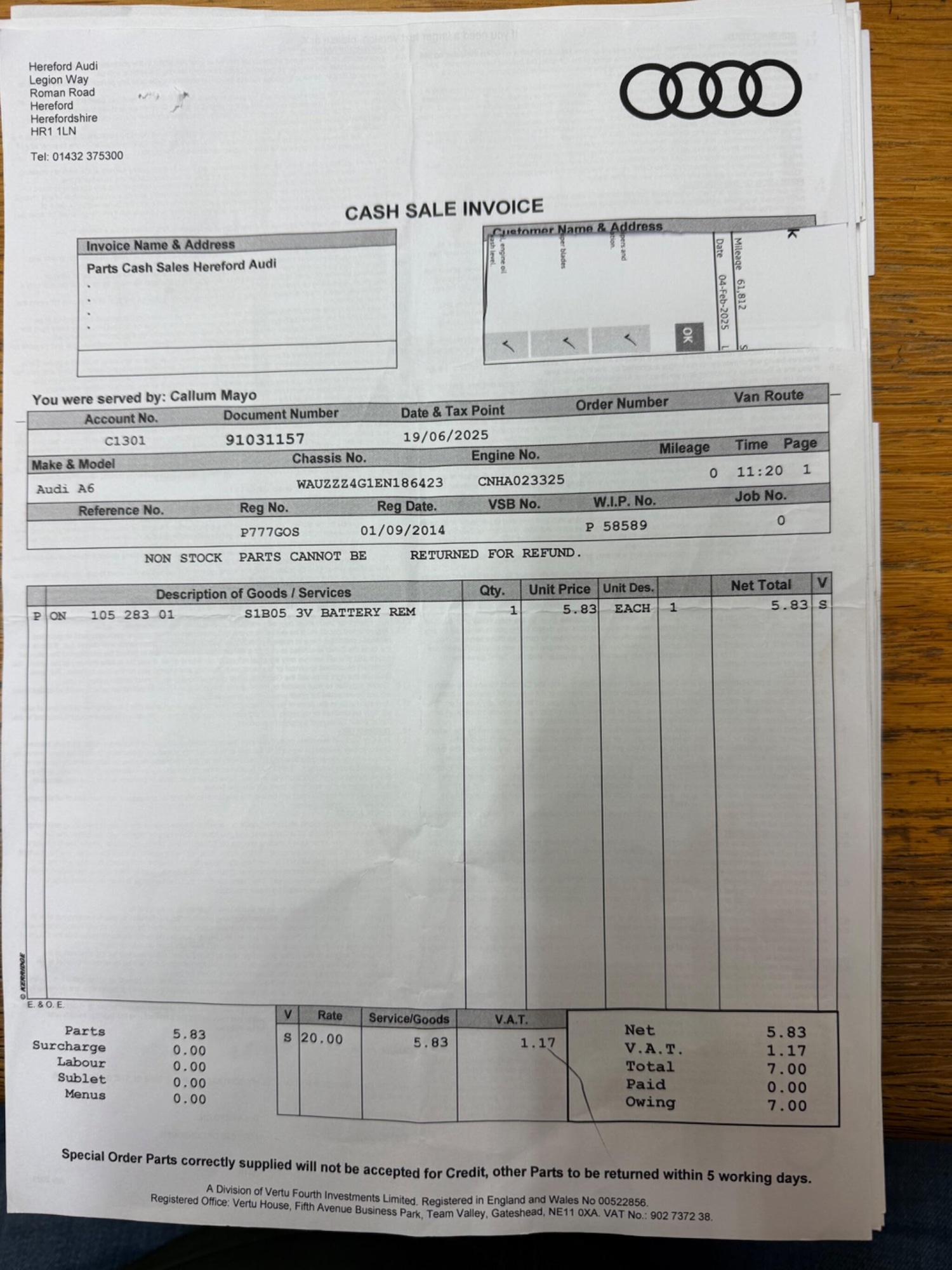 Used Audi A6 2014 for sale - 77625595: Photo 51