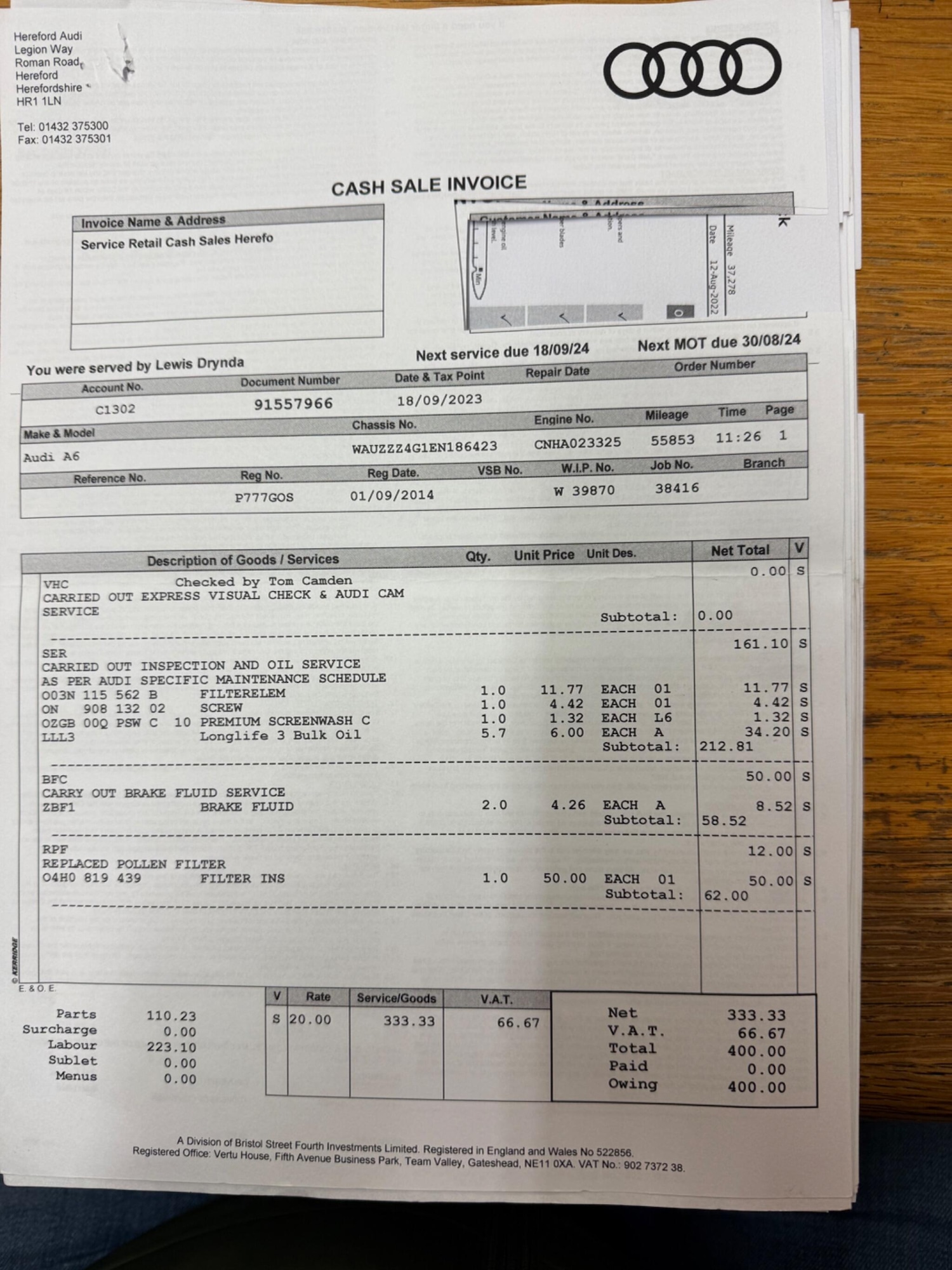 Used Audi A6 2014 for sale - 77625595: Photo 53