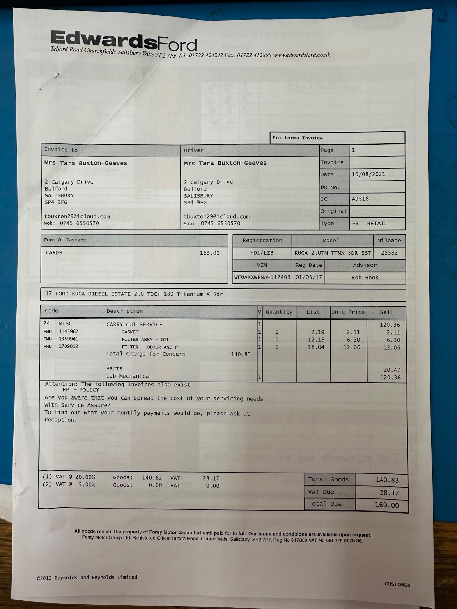 Used Ford Kuga 2017 for sale - 76991839: Photo 60