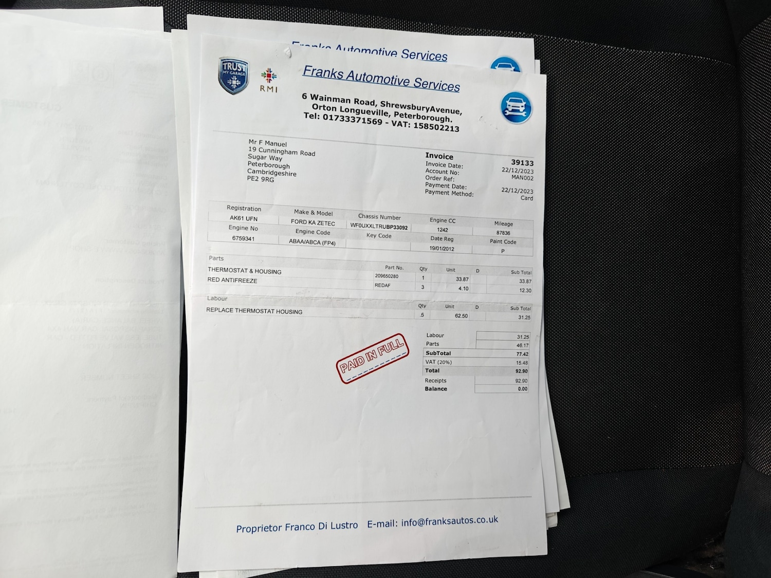 Used Ford Ka 2012 for sale - 76649053: Photo 27