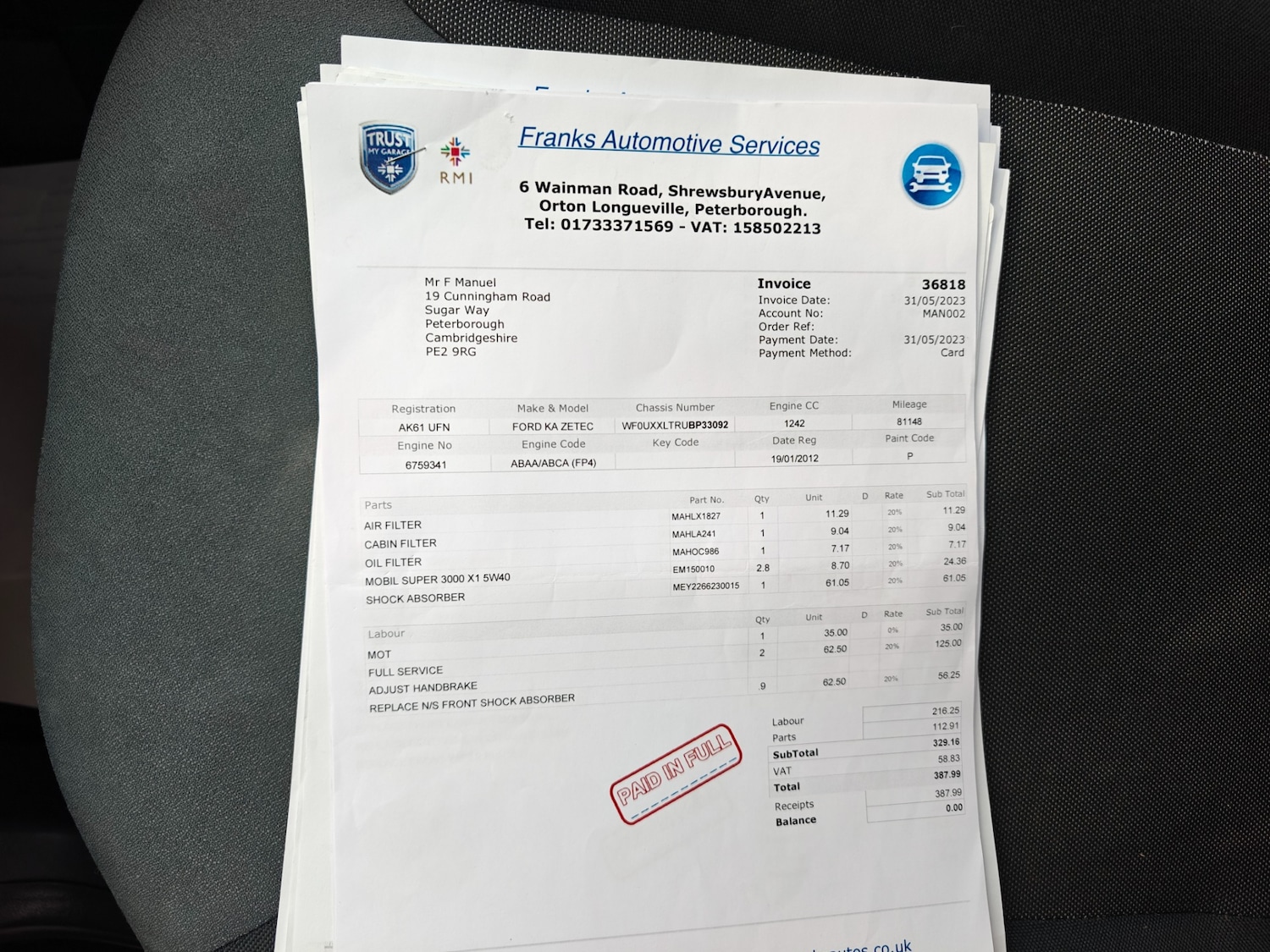 Used Ford Ka 2012 for sale - 77631295: Photo 23