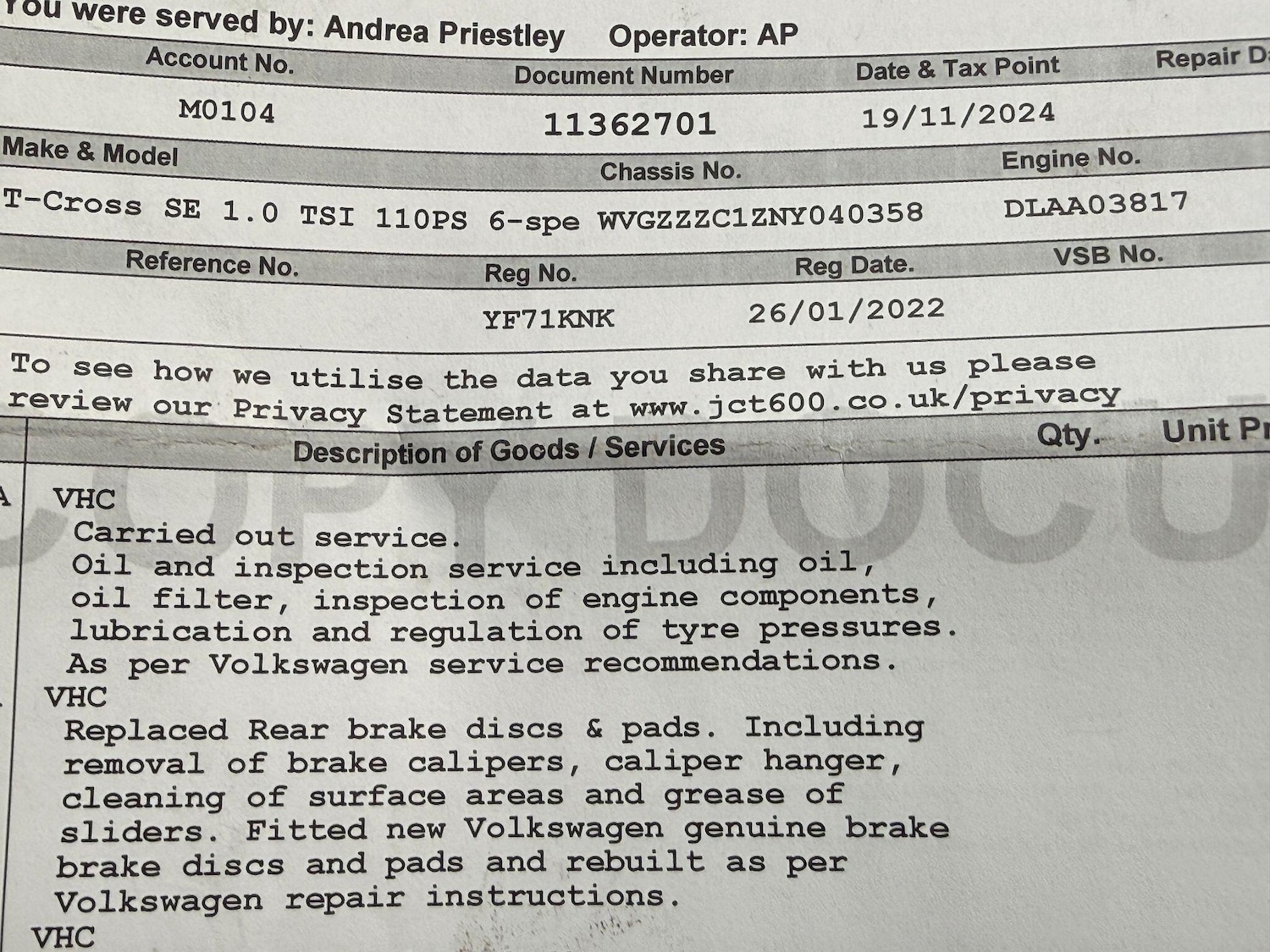 Used Volkswagen T-Cross for sale - 77315164: Photo 31