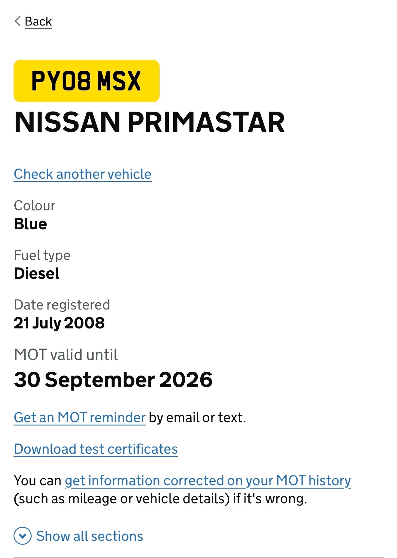Used Nissan Primastar 2008 for sale - 76159614: Photo 16