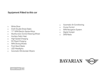 2021 - 135kW Cooper S Level 1 33kWh 3dr Auto