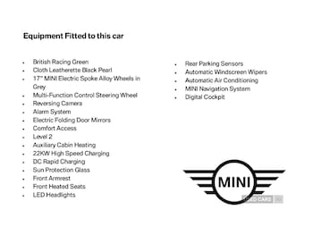 2021 - 135kW Cooper S Level 2 33kWh 3dr Auto