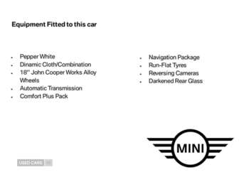 2019 - 2.0 Cooper D Sport 6dr Auto 6-Door