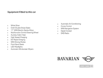 2021 - 135kW Cooper S Level 1 33kWh 3dr Auto