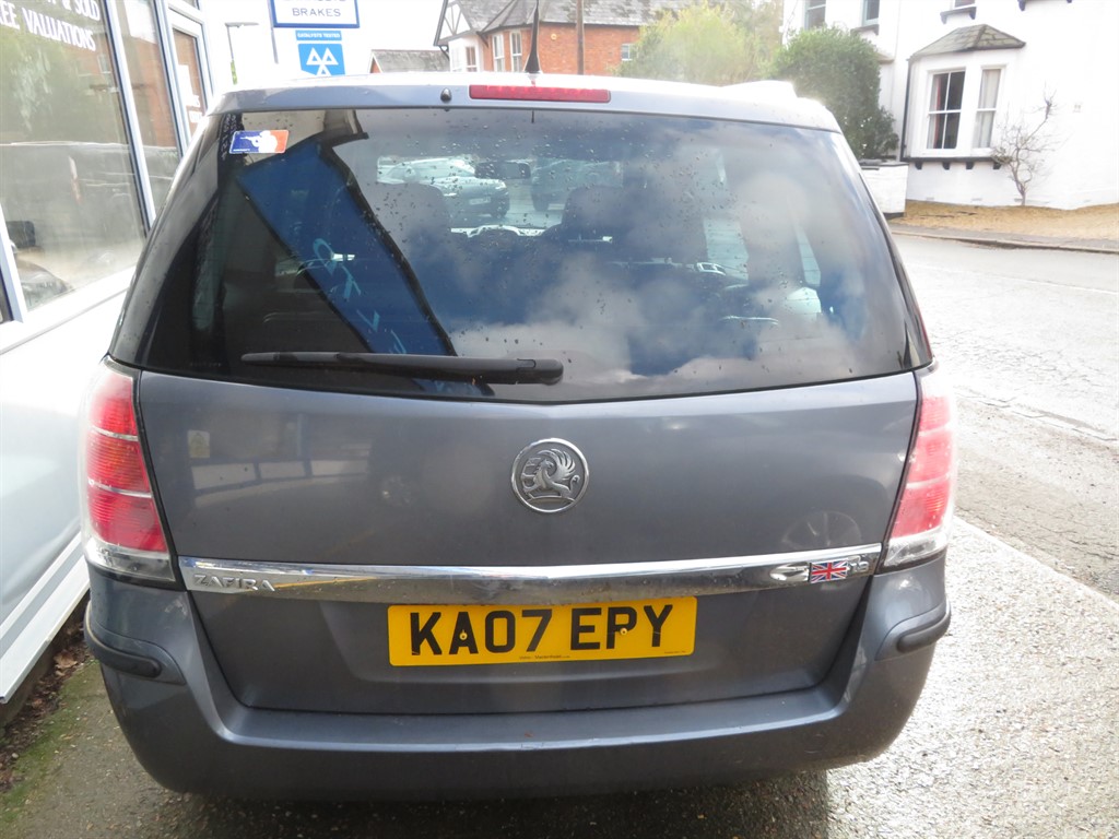 Used Vauxhall Zafira 2007 for sale - 77539072: Photo 6