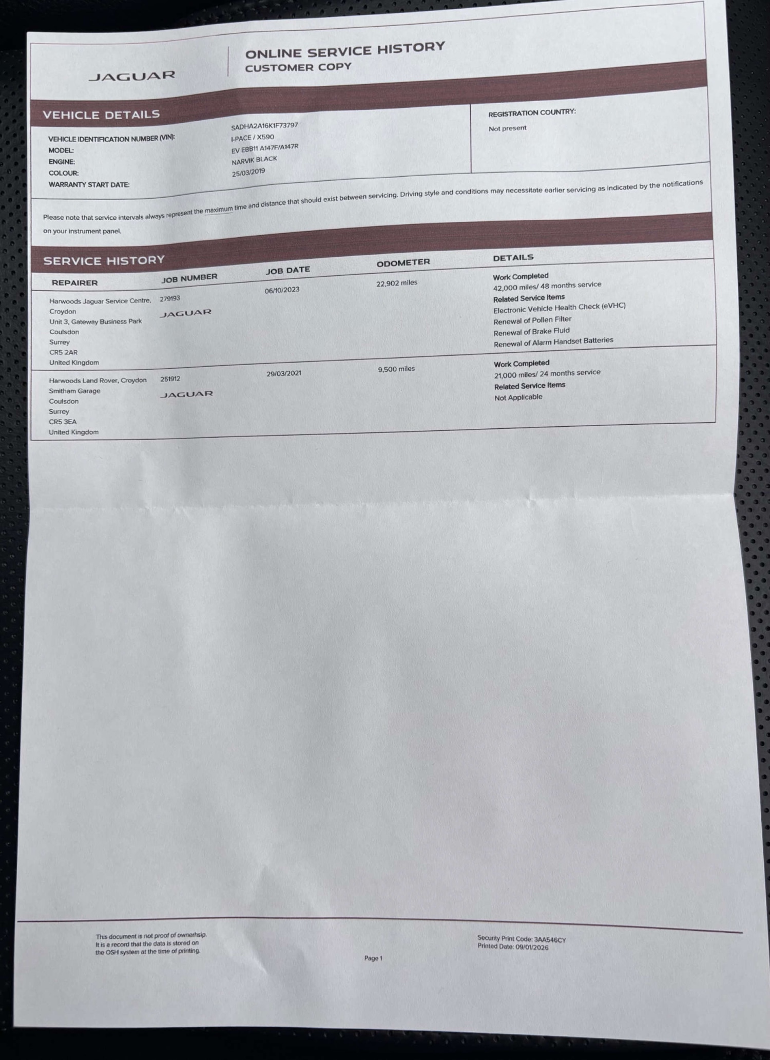 Used Jaguar I-Pace 2019 for sale - 77476421: Photo 3