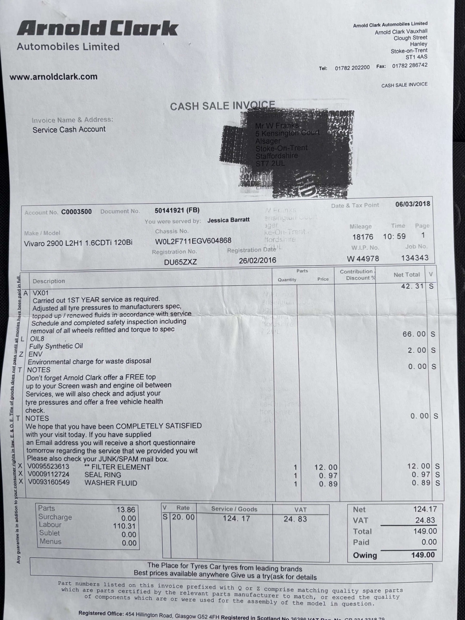 Used Vauxhall Vivaro 2016 for sale - 77790755: Photo 43