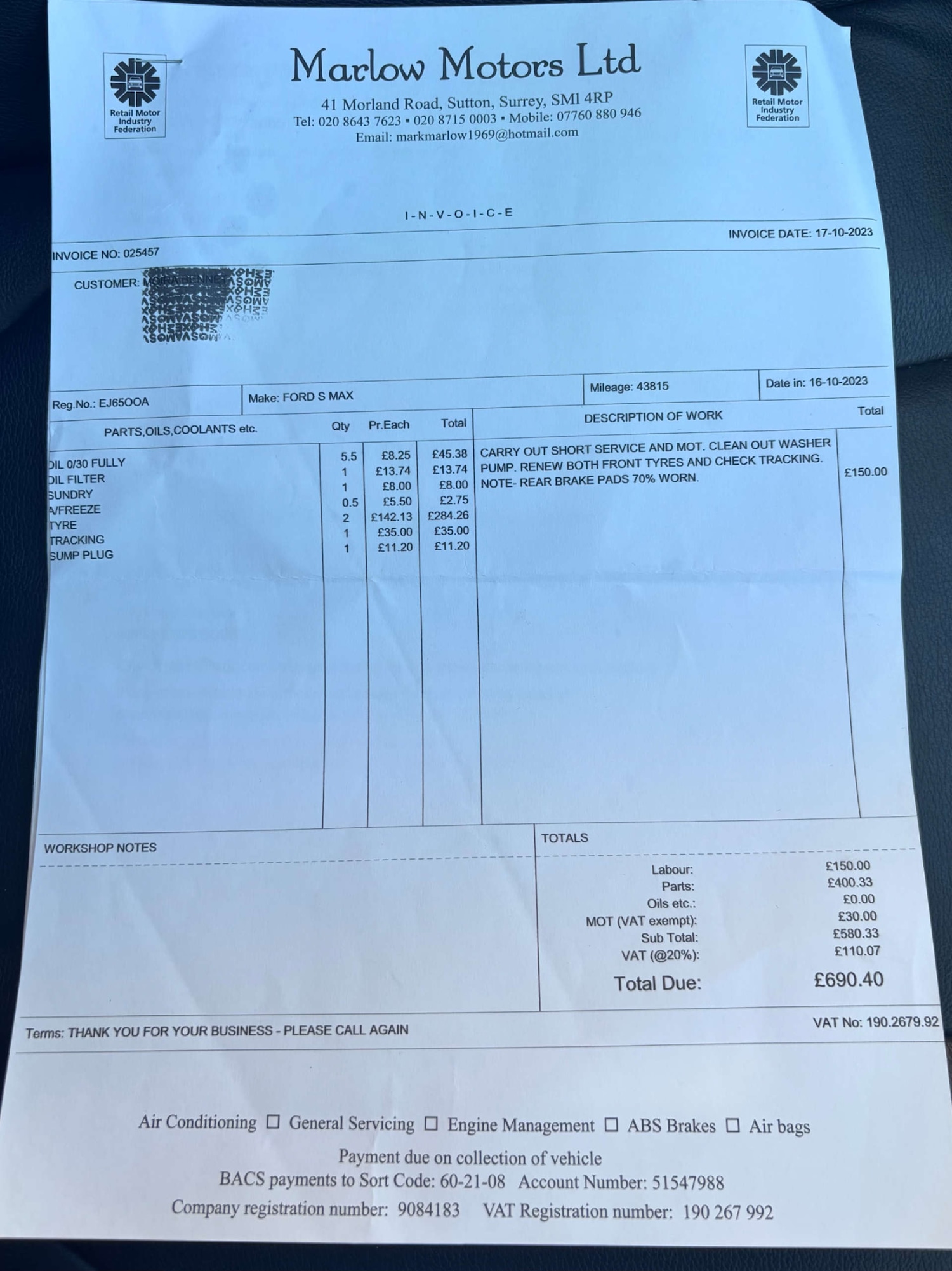 Used Ford S-Max 2015 for sale - 77393393: Photo 65