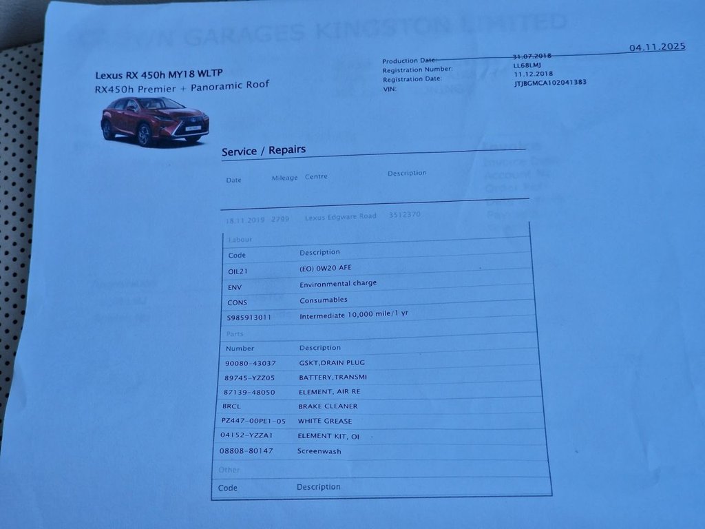 Used Lexus RX 2018 for sale - 77161936: Photo 47