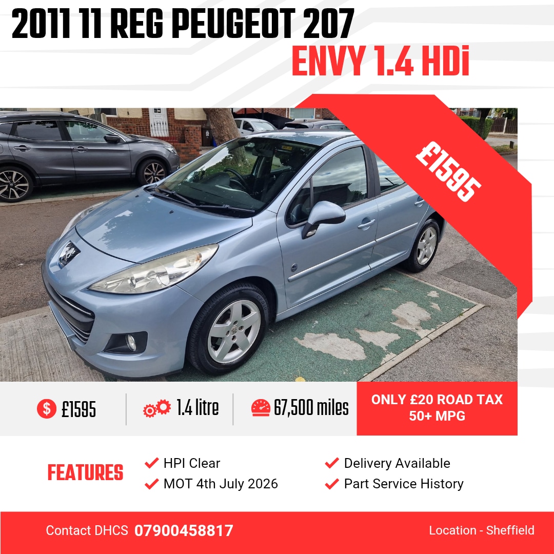 Used Peugeot 207 2011 for sale - 76652850: Photo 1